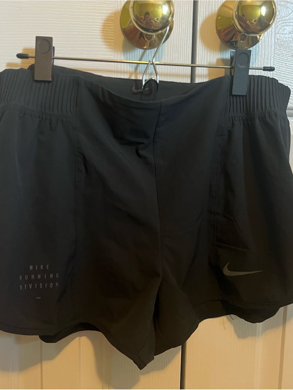 Nike Black Women’s Running Shorts with Reflective Logo - NEVER WORN